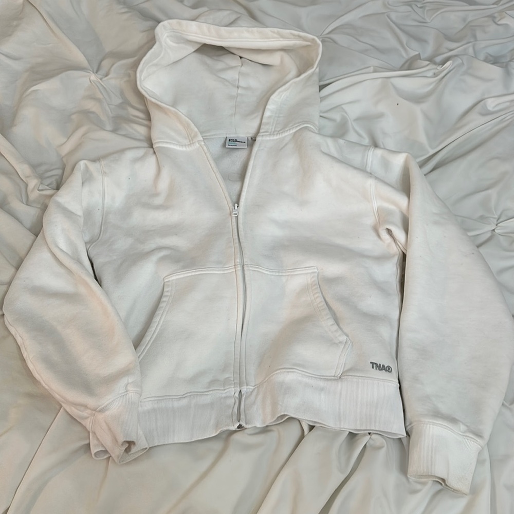 Aritzia TNA sweatfleece cozy fleece zip up hoodie